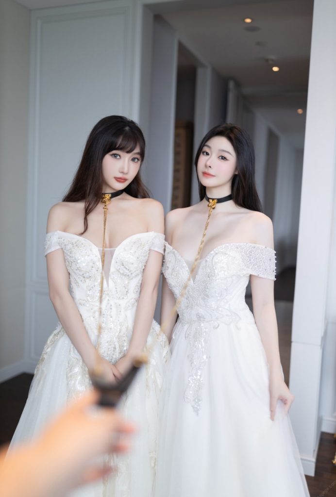 图片[1]-是小逗逗&陆萱萱 – 双人婚纱 [100P-1.13GB]-喵咪社