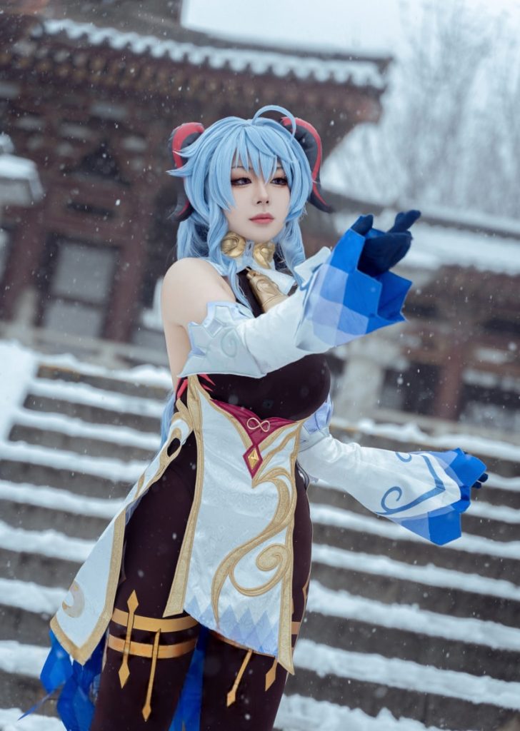 图片[1]-虎森森 NO.041 原神 甘雨 雪景[42P-298MB]-喵咪社