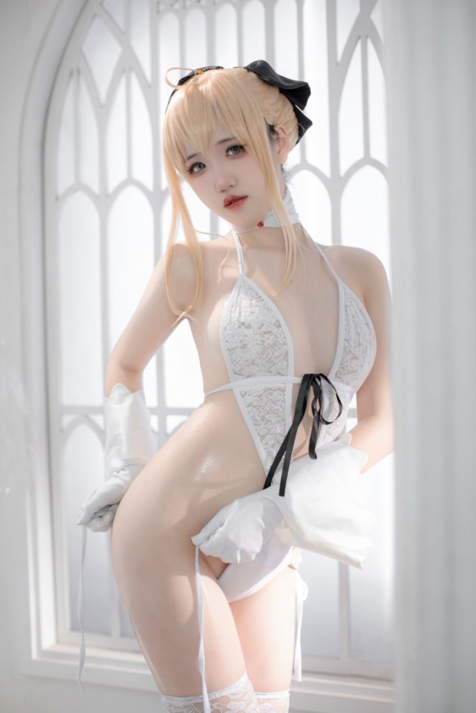 阿薰kaOri – NO.40 FGO 白Saber[50P-229MB]-喵咪社