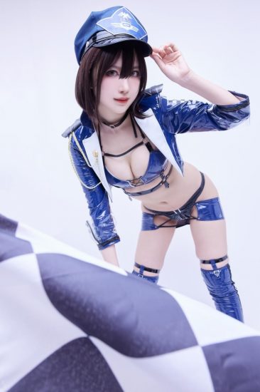 Shika小鹿鹿 NO.130 碧蓝航线-巴尔的摩赛车服[9P-48MB]-喵咪社