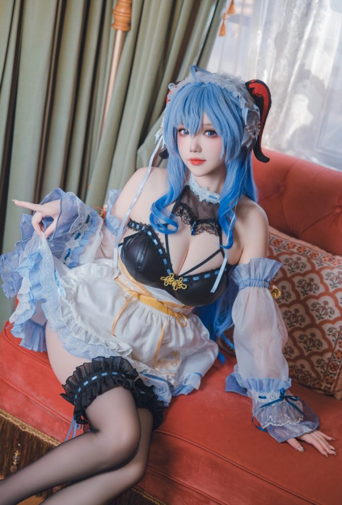 图片[3]-雪晴Astra NO.091 原神 甘雨 女仆[31P1V-763MB]-喵咪社