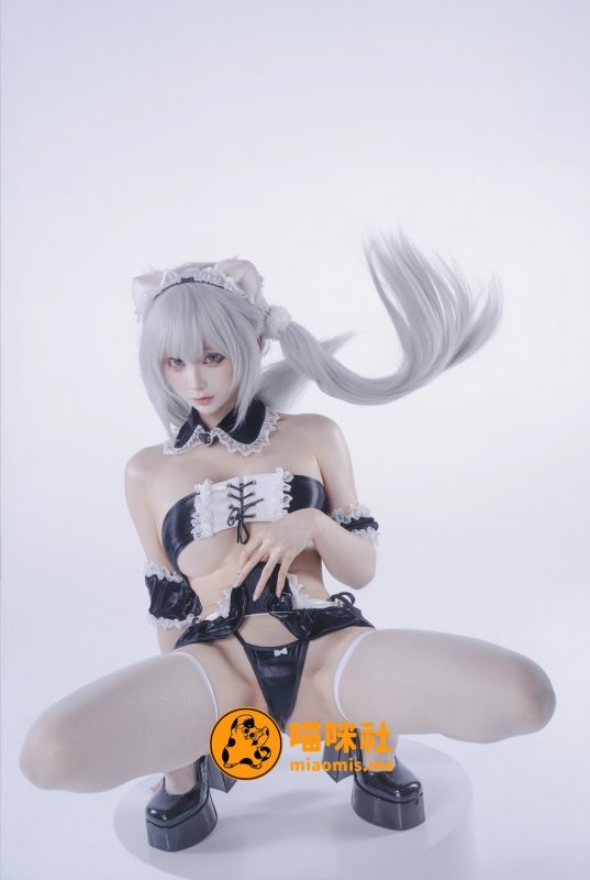 蠢沫沫 NO.400 白发粉猫 [22P-75MB]-喵咪社