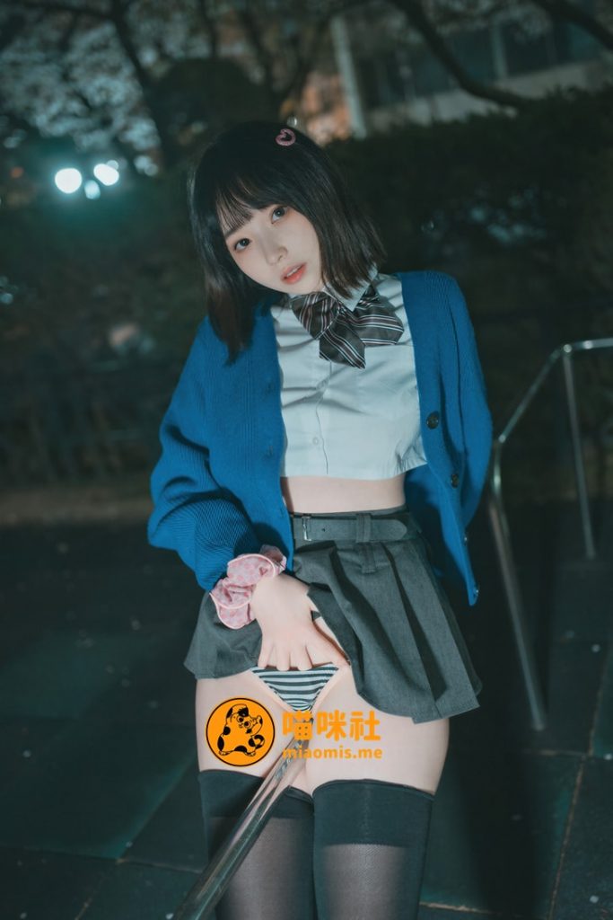 Bambi밤비 – NO.124 DJAWA Photo – Midnight Cherry Blossom[43P-894MB]-喵咪社